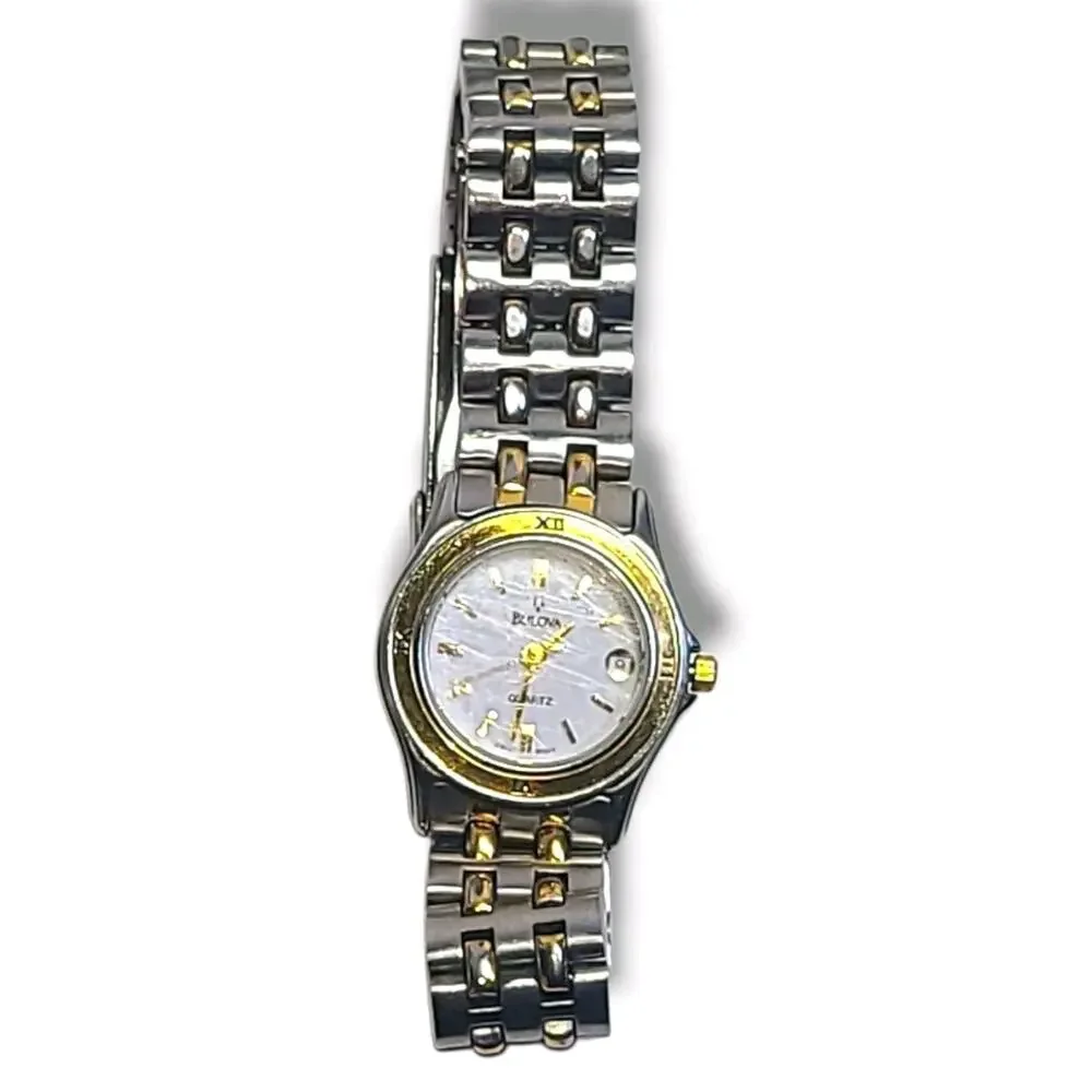 Bulova white dial